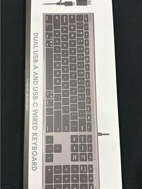 Wired Numeric Keypad Keyboard - Gray